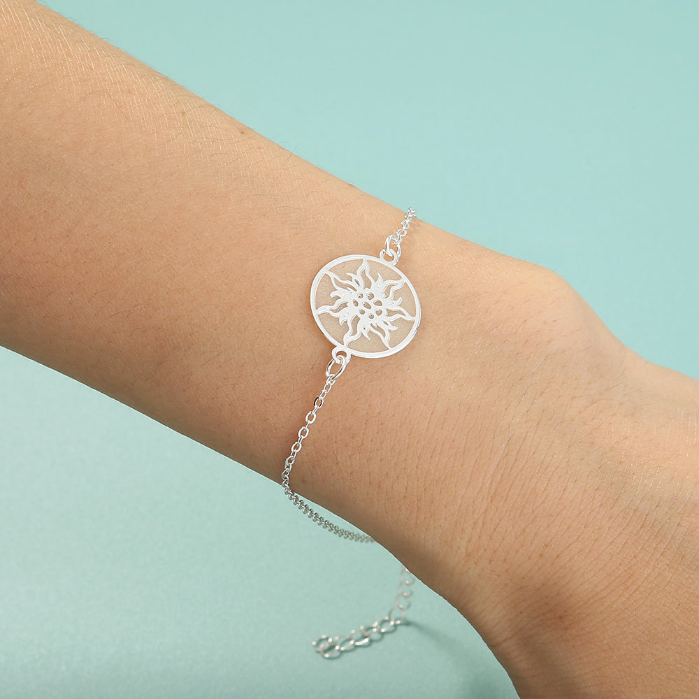 Silver Round Helios luminous bracelet