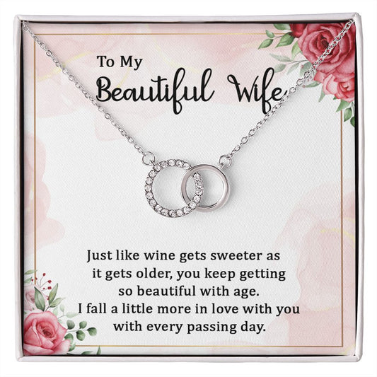 My beautiful wife Perfect Pair Necklace