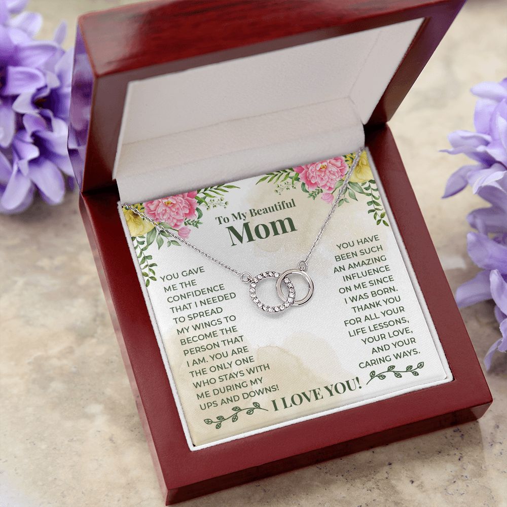 My beautiful mom Perfect Pair Necklace